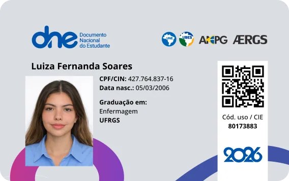 Carteira para a meia entrada